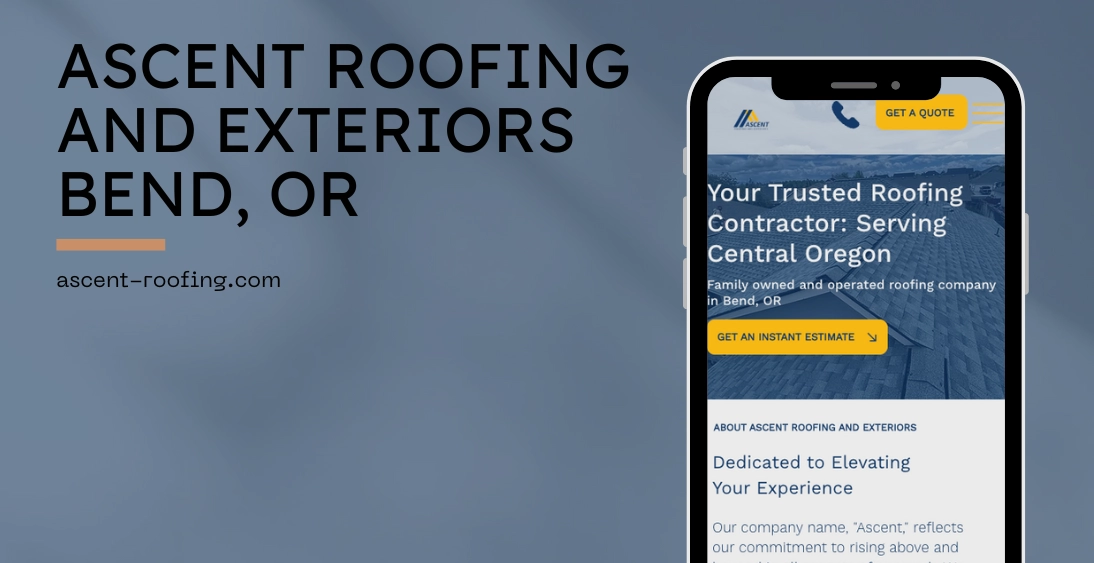 Roofing company SEO and mobile website design