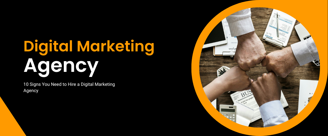 image of team work with a digital marketing agency