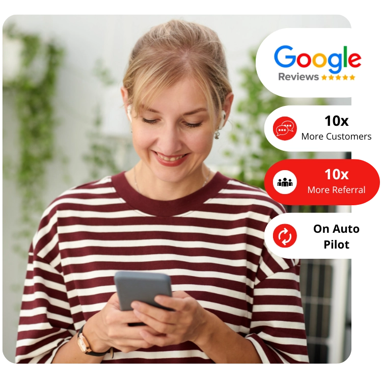 business owner seeing new 5 star reviews for their business.